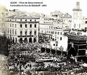 ALGER - FUNERAILLES DU DUC DE MALAKOFF2 - 1864